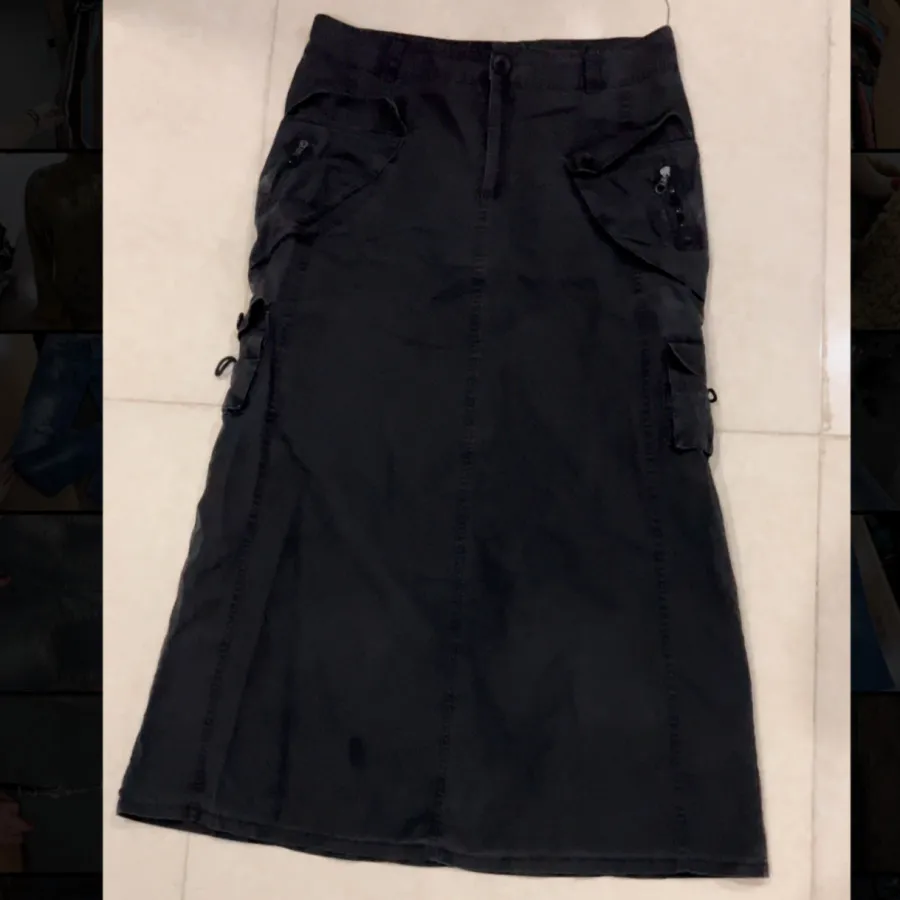 دامن کتان کارگو