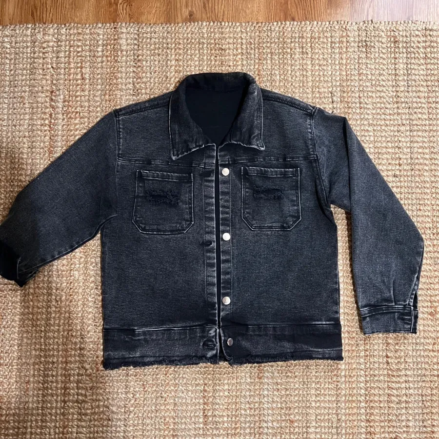 کت جین زغالی