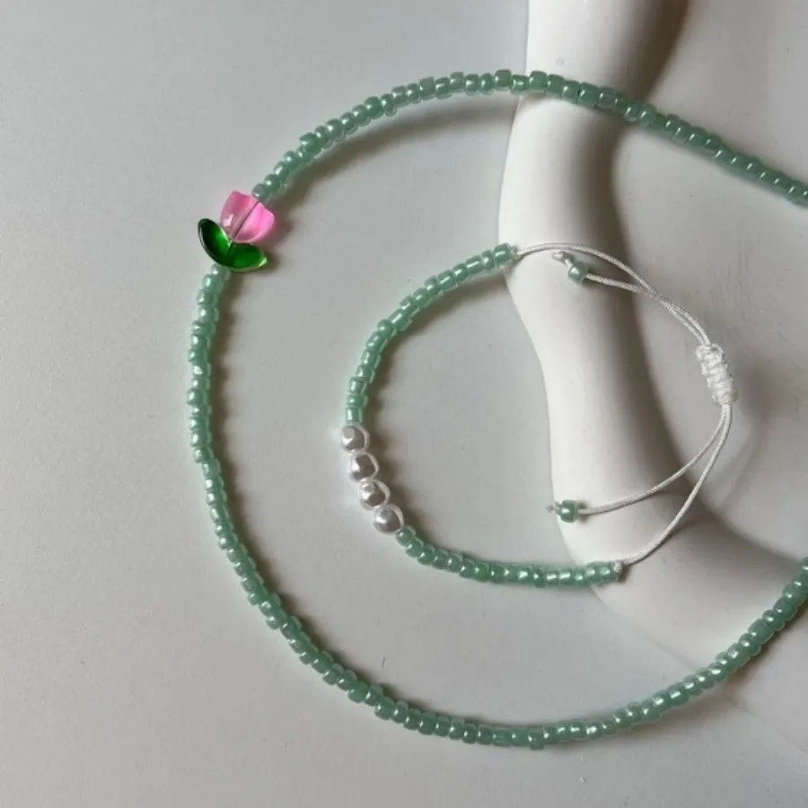 ست دستبند و گردنبنددستساز