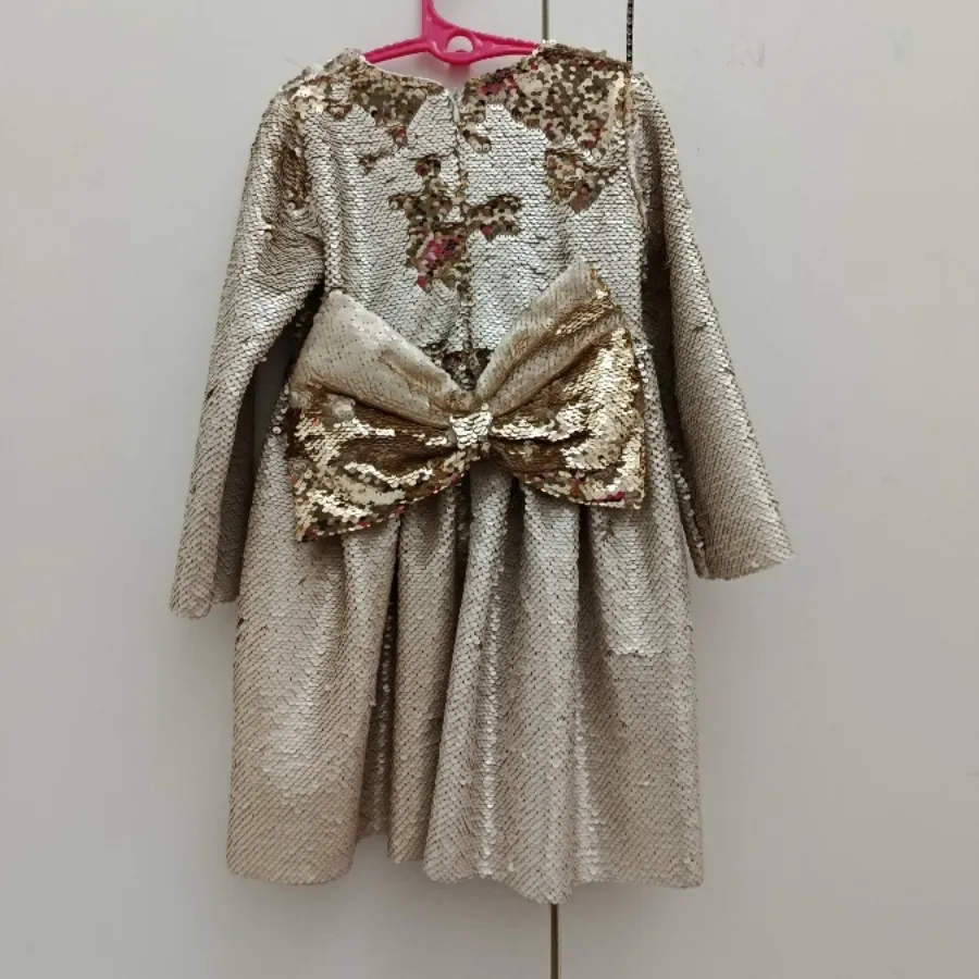 پیراهن پولکی دورو دخترانه