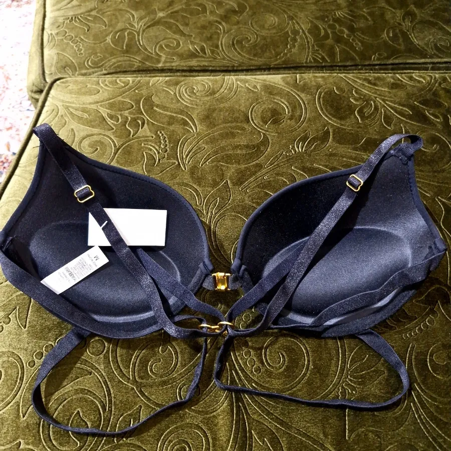 سوتین جلوبازشو بندی مشکی