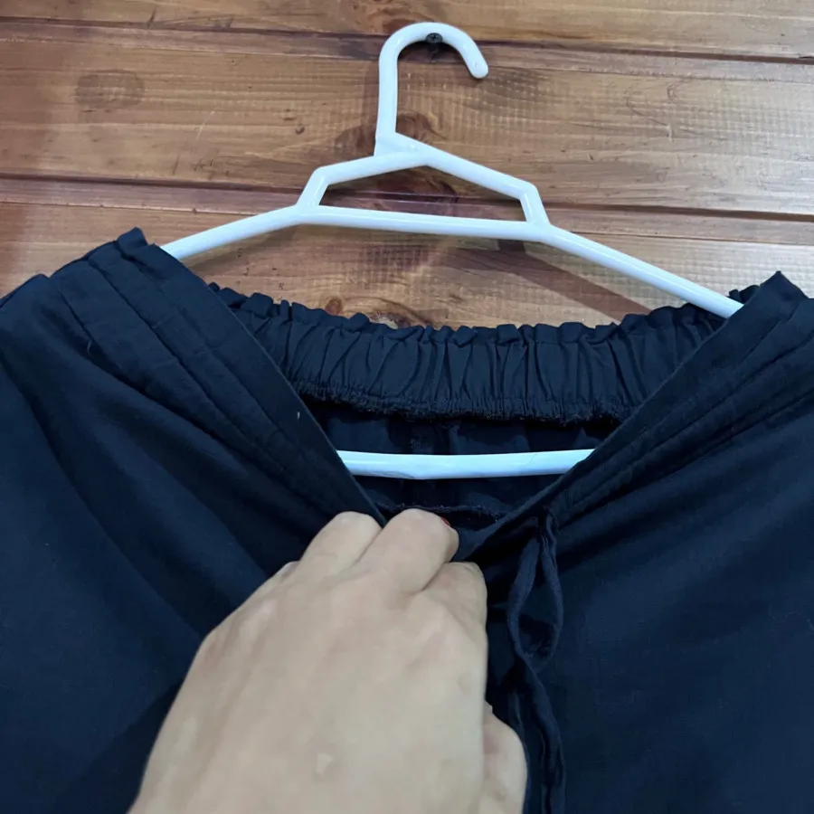 شلوار واید لگ لینن