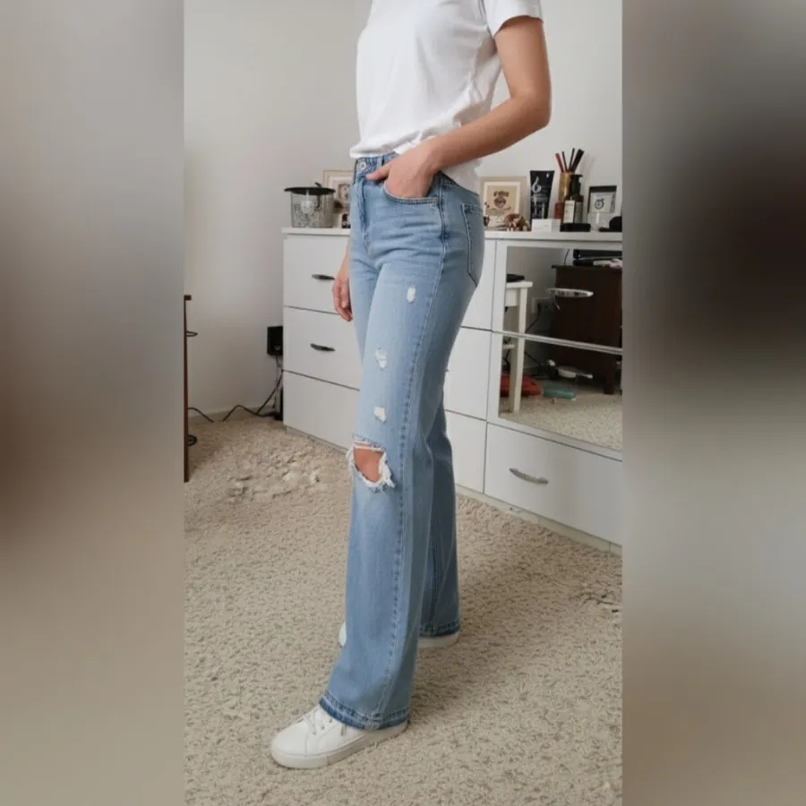 جین آبی زاپدار