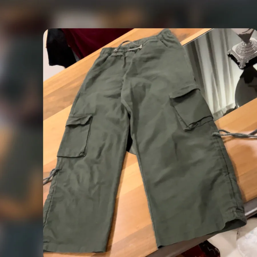 شلوار کتان کارگو‌