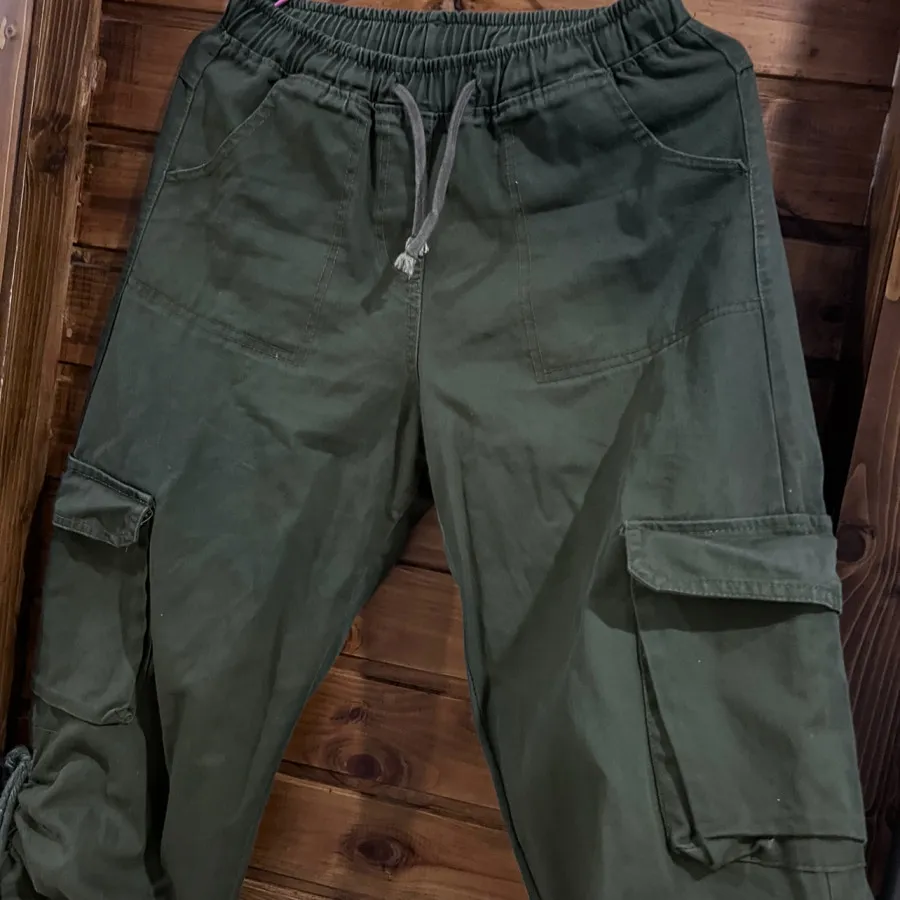 شلوار کتان کارگو‌