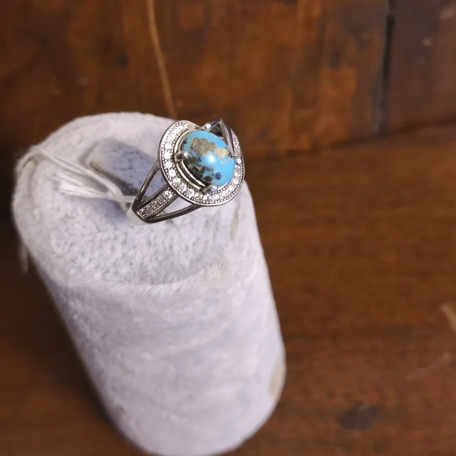 انگشتر نقره فیروزه طبیعی