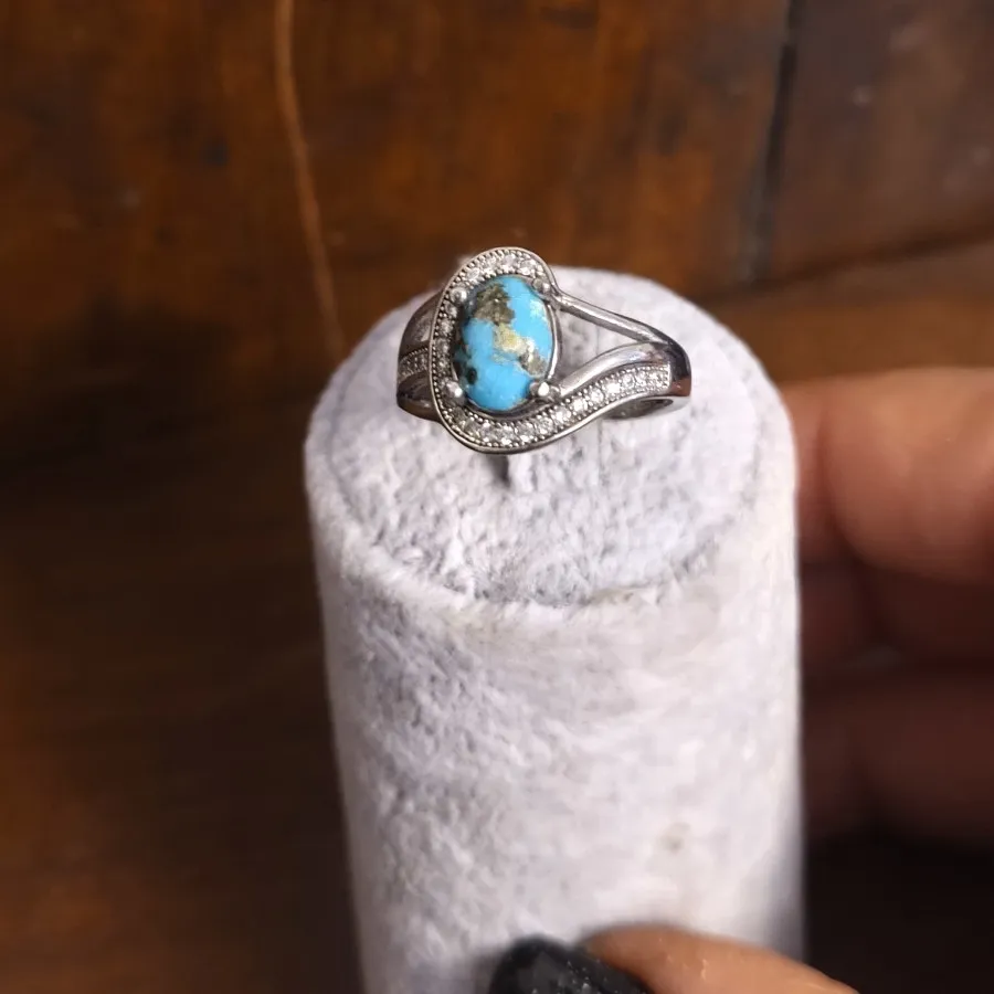 انگشتر نقره فیروزه طبیعی