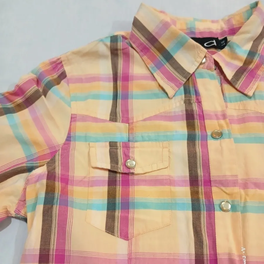 شومیز چهار خونه شیک خارجی