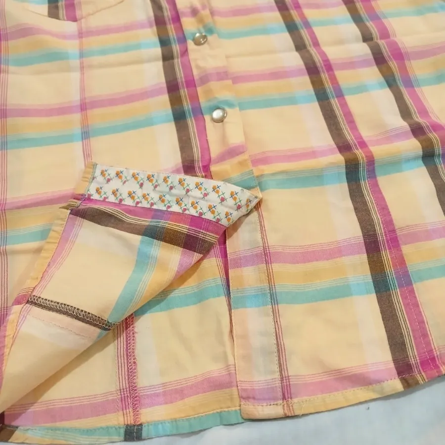 شومیز چهار خونه شیک خارجی