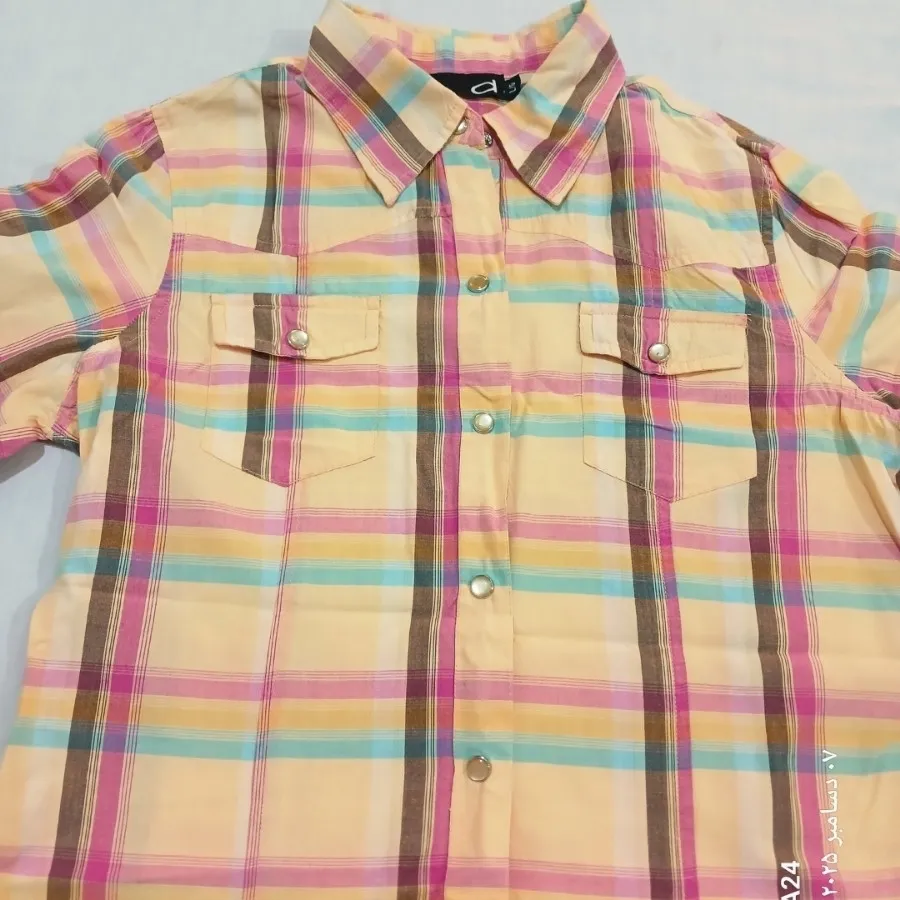 شومیز چهار خونه شیک خارجی