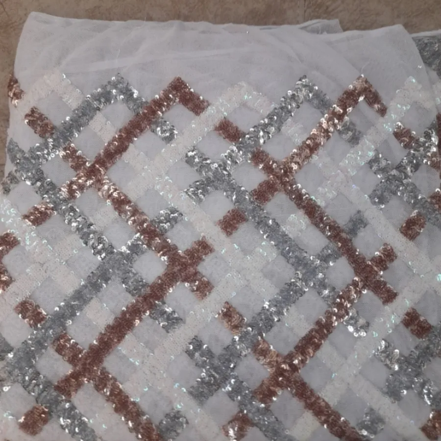 پارچه مجلسی پولک دوزی شده