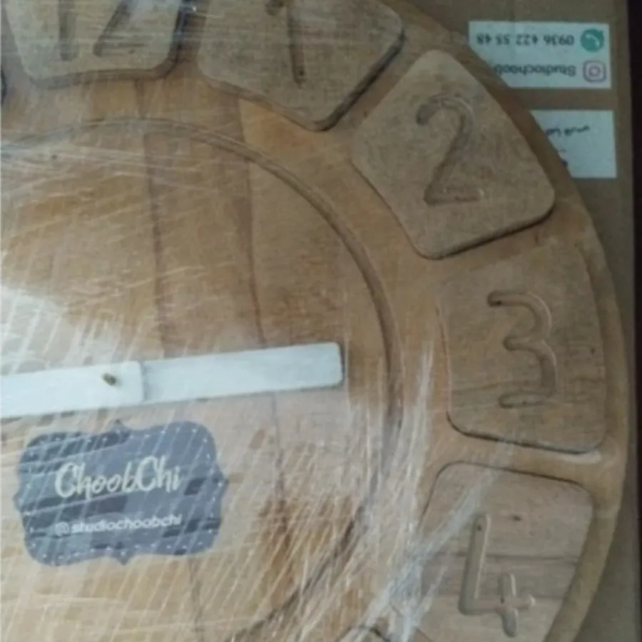 ساعت پازلی چوبی