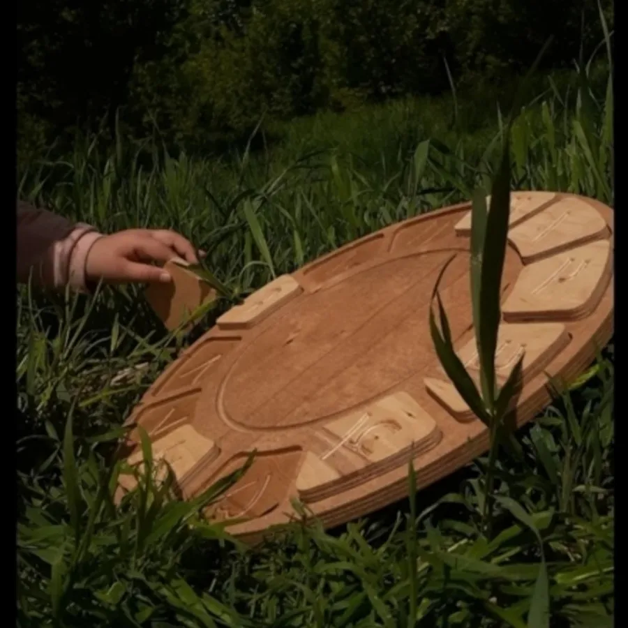 ساعت پازلی چوبی