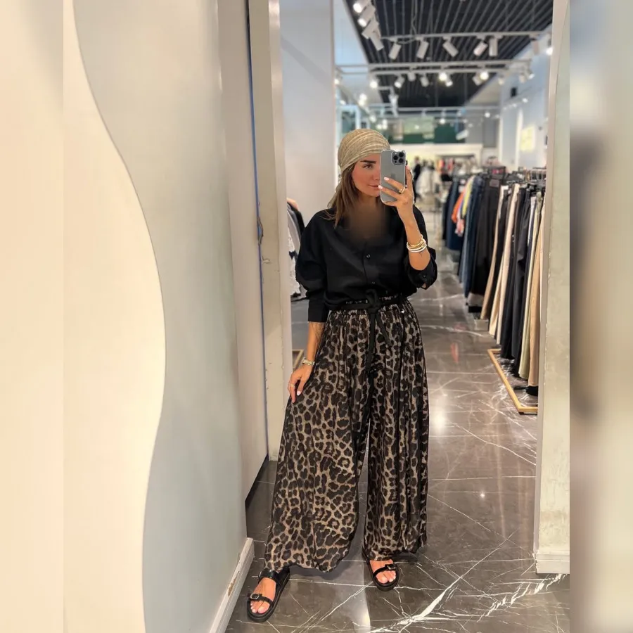 شلوار پلنگی مزونی