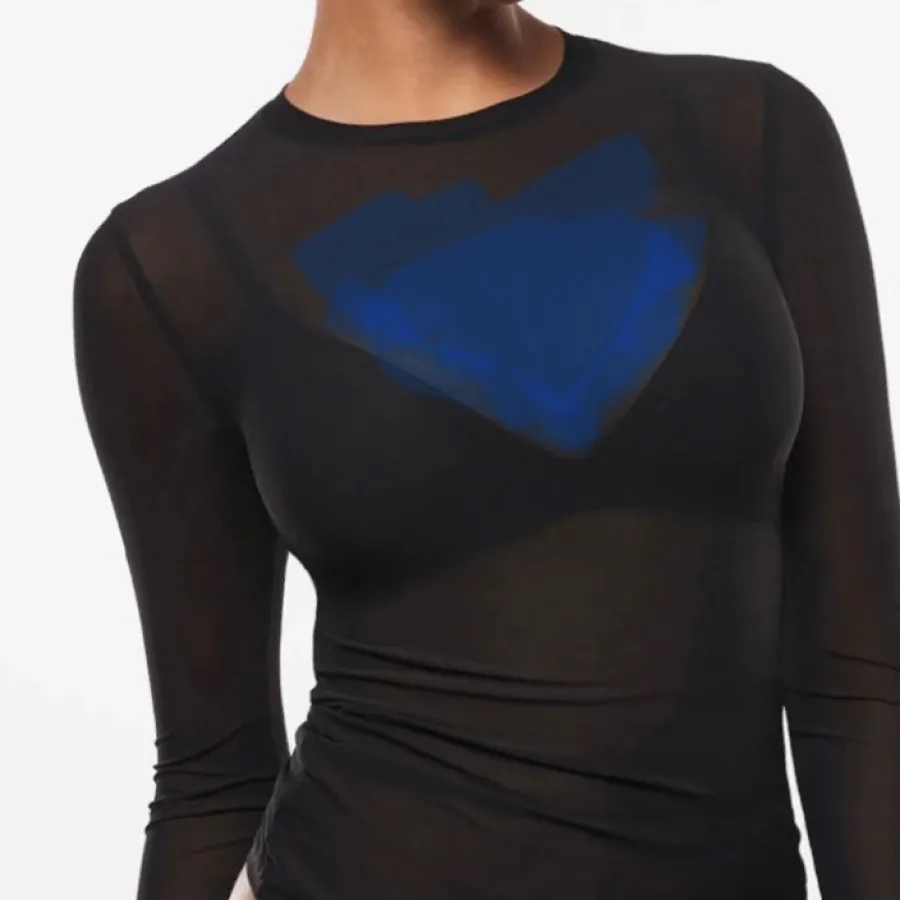 بلوز استین بلند تمام حریر