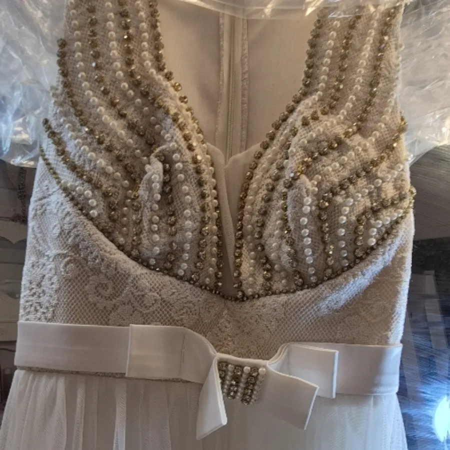 پیراهن مجلسی سفید