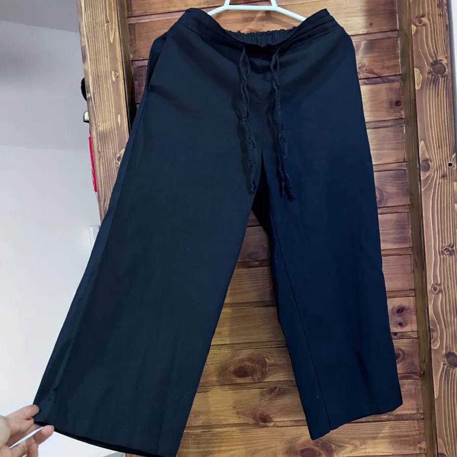 شلوار واید لگ لینن