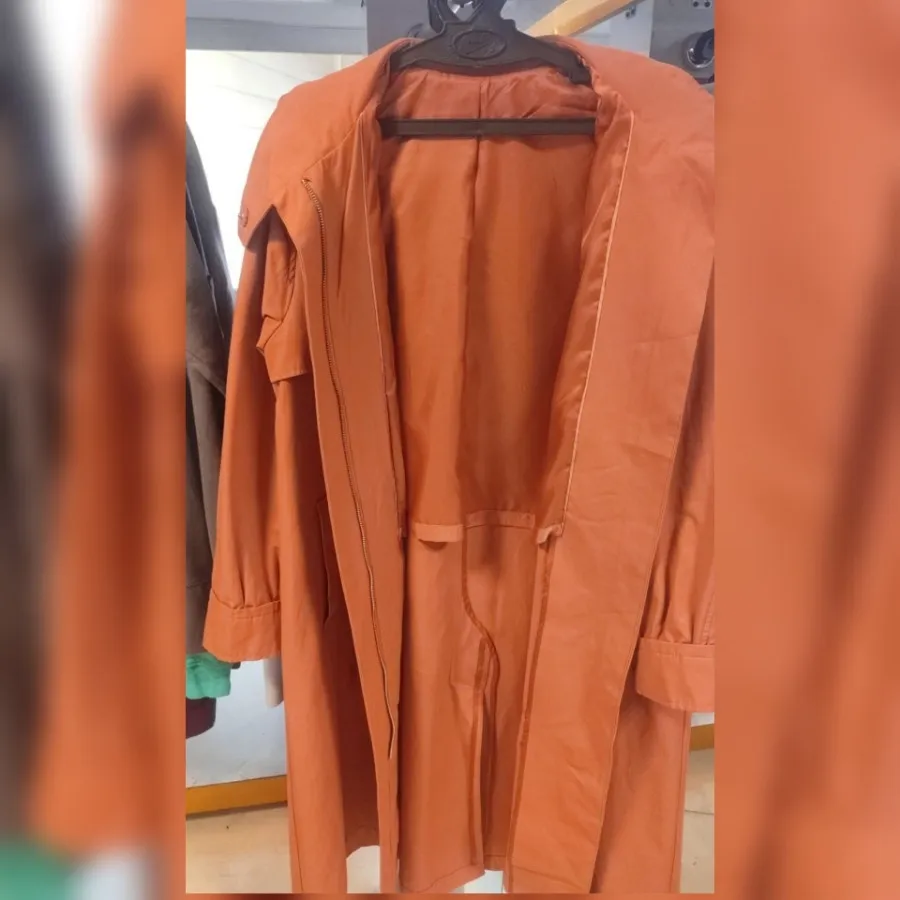 مانتو بارانی | رنگ آجوری