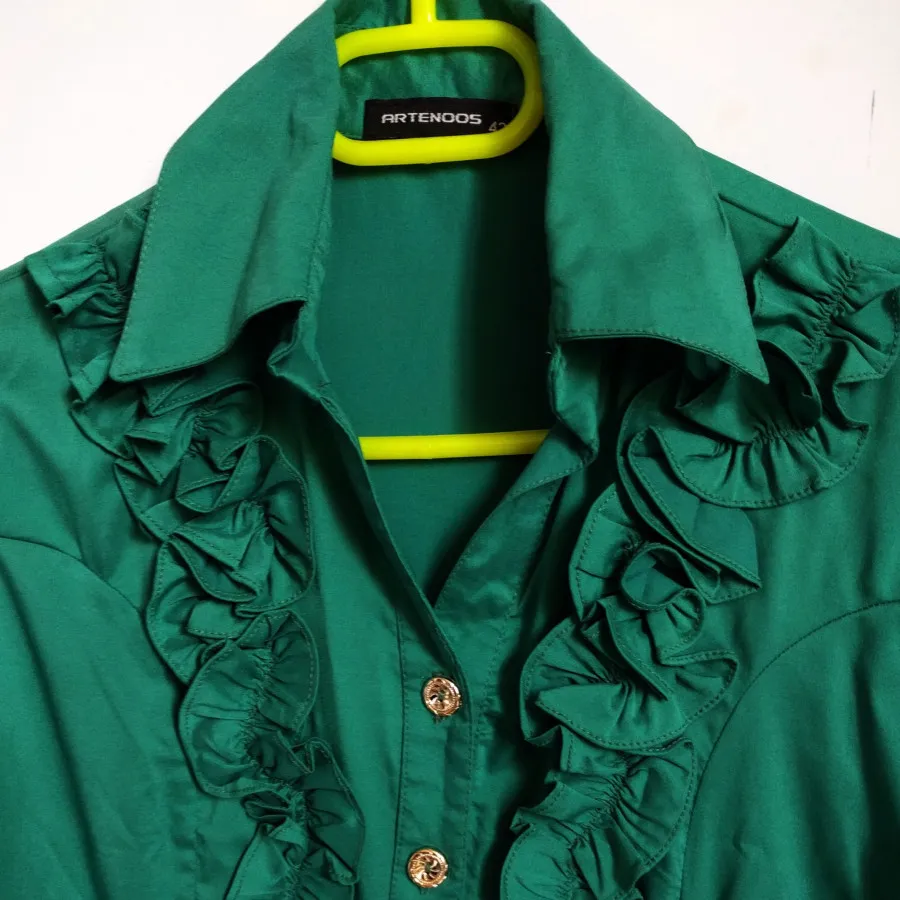 شومیز سبز مجلسی