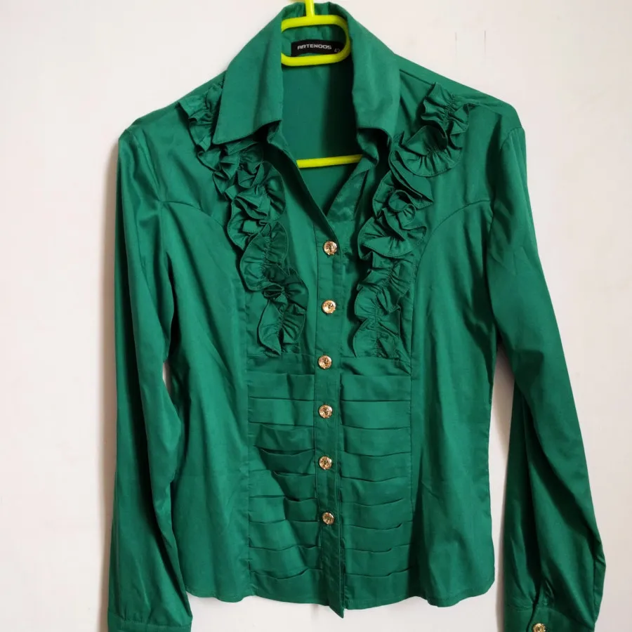 شومیز سبز مجلسی