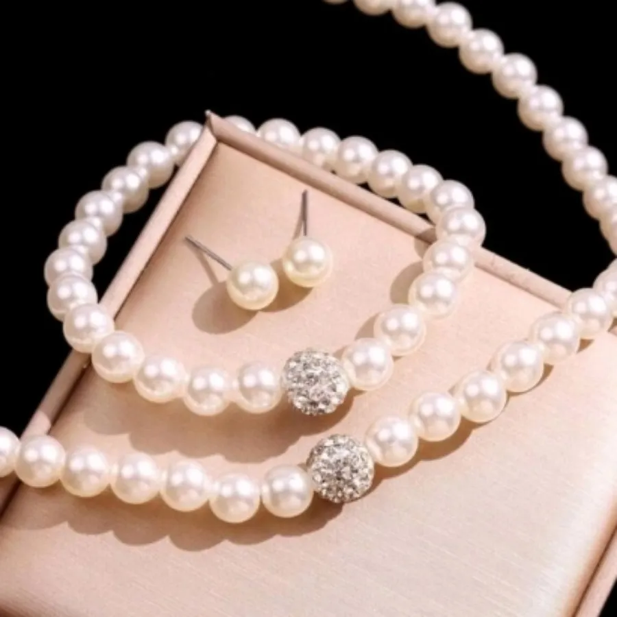 نیم ست مروارید Shein