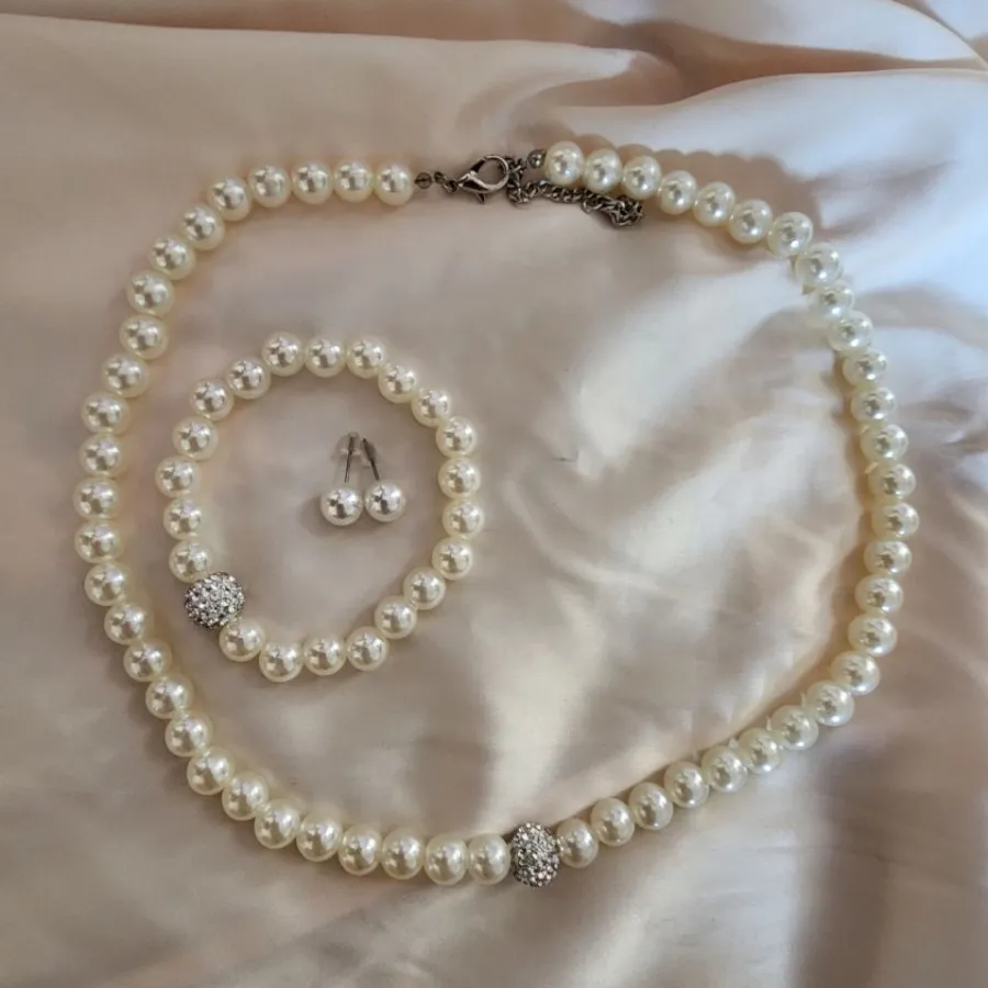 نیم ست مروارید Shein