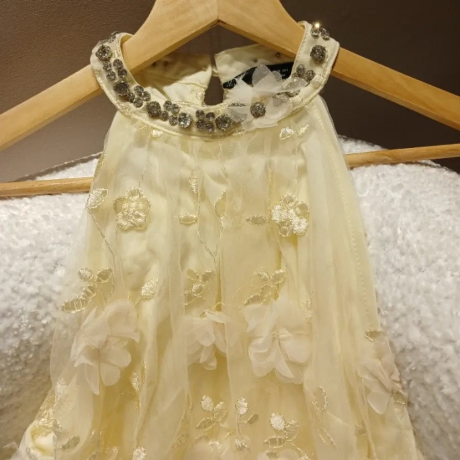 پیراهن تور گل برجسته