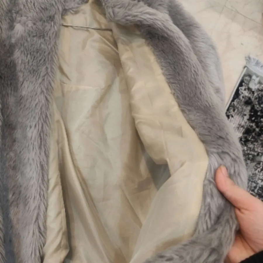 پالتو کت خز طوسی