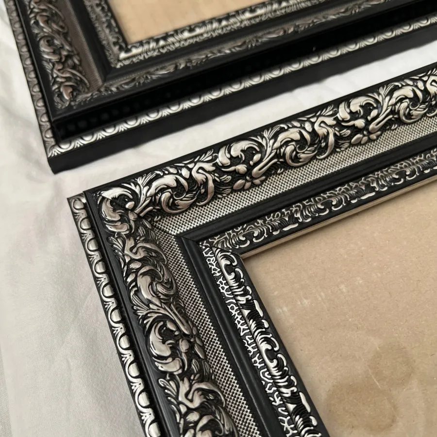 قاب جفت پلی استر نقره ای