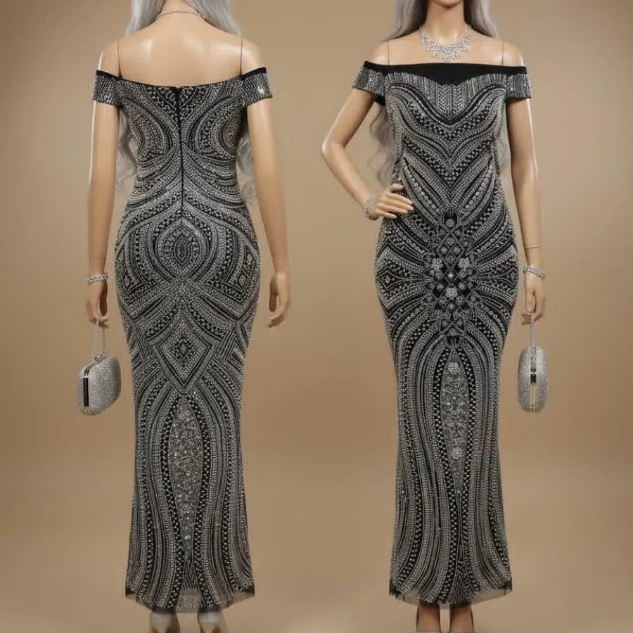 پارچه مجلسی تمام سنگدوزی