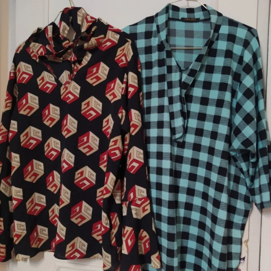 شومیز  زنانه چهارخونه سبز