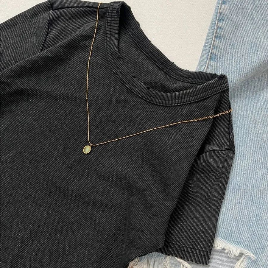 تیشرت کراپ کبریتی سنگشور