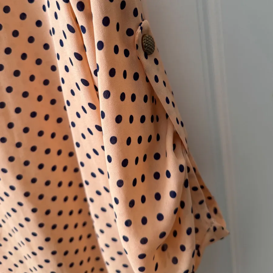 شومیز حریر خالخالی