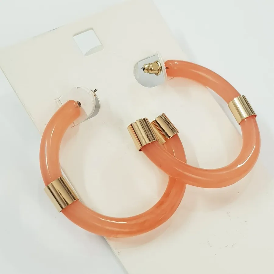 گوشواره رزین حلقه ای