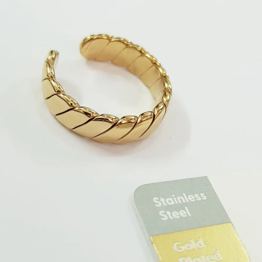 انگشتر استیل روکش طلا