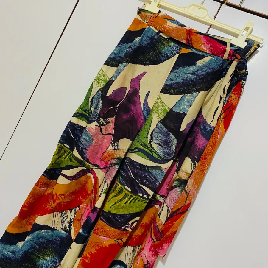 شلوار طرح دار