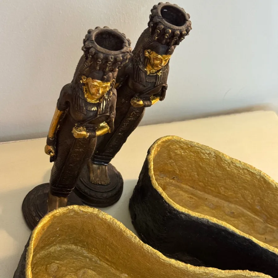 ست جاشمعی و ظروف زن مصری