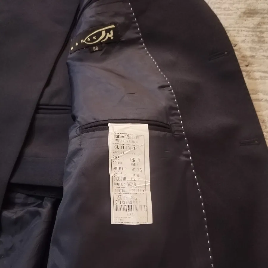 کت و شلوار سایز 60