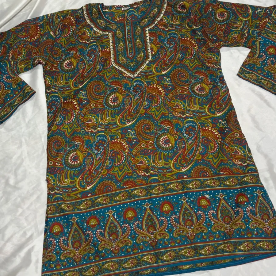 پیراهن هندی نگین کاری