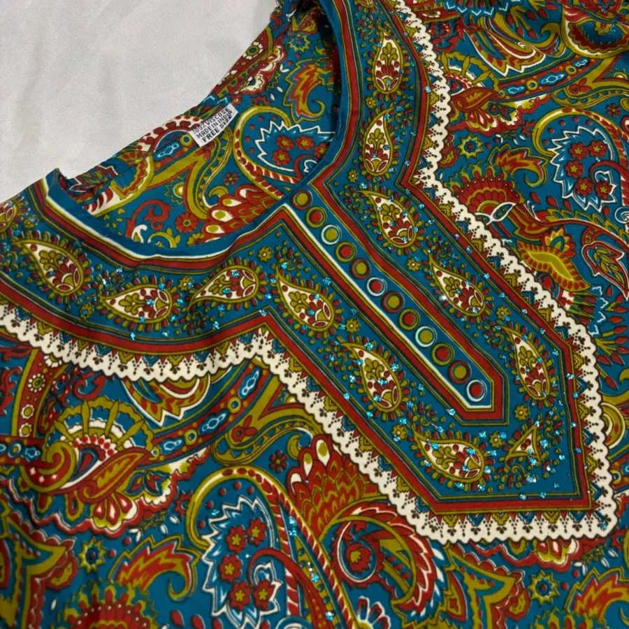 پیراهن هندی نگین کاری