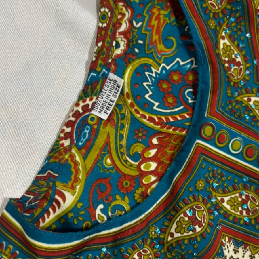 پیراهن هندی نگین کاری