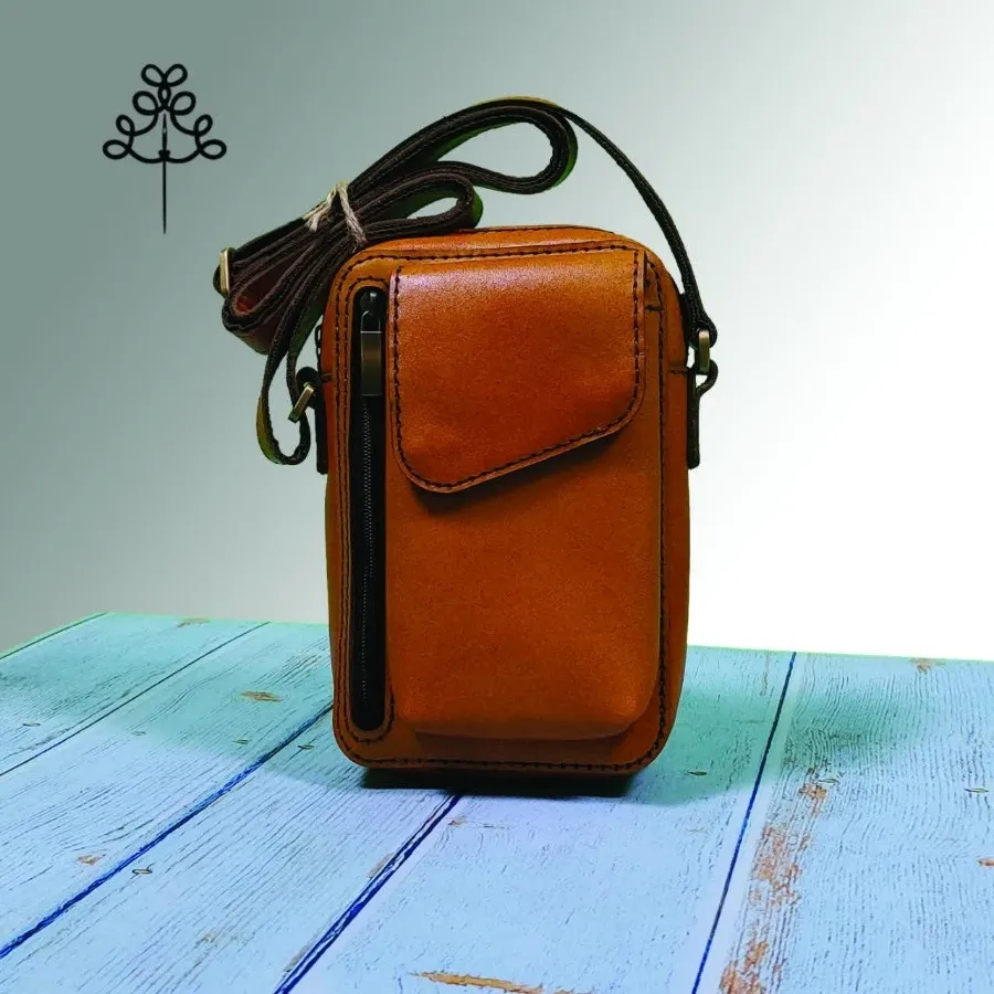 کیف دوشی اسپرت تمام چرم