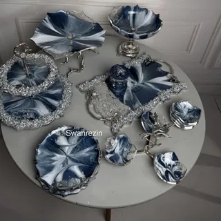 ست پذیرایی وساعت رزینی