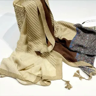 شال نخ پنبه پلیسه