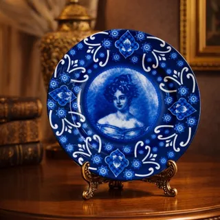 بشقاب ملکه ایتالیاقلم آبی