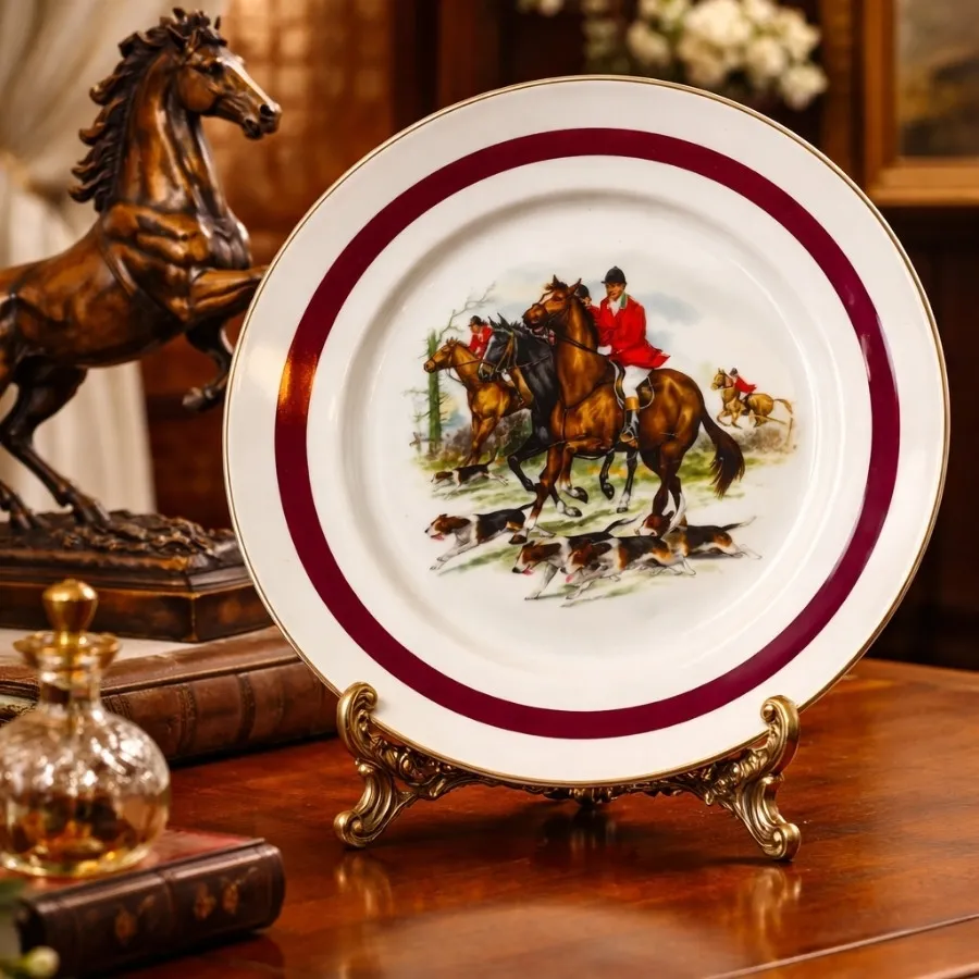 بشقاب طرح شکارگاه