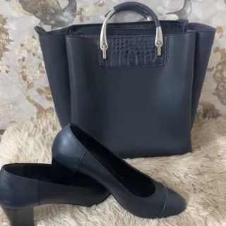 ست کیف و کفش چرم آدینه
