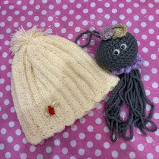 کلاه قلاب بافی کودک