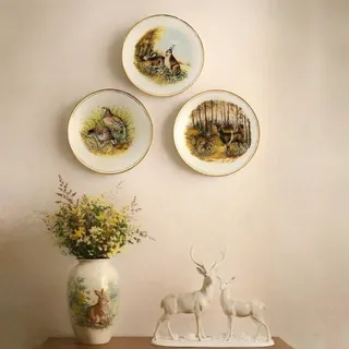 ست سه تایی بشقاب آنتیک