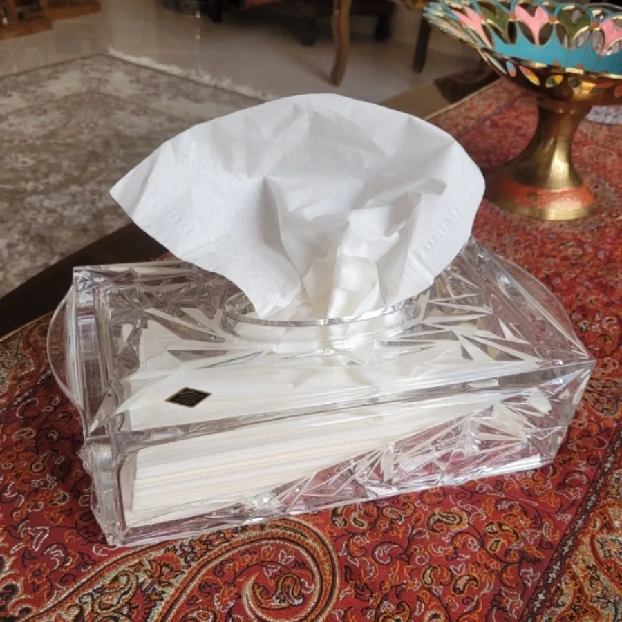 جای دستمال کاغذی کریستال